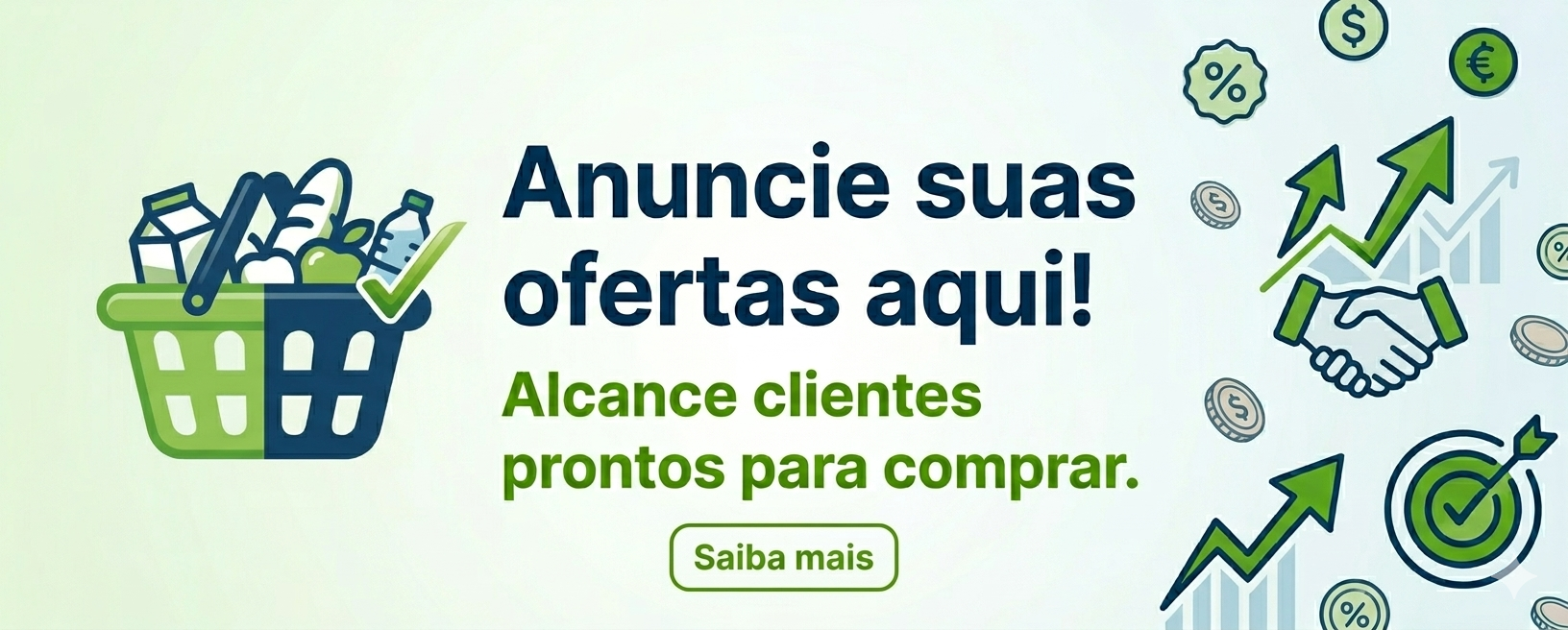 Banner para anunciar oferta no app