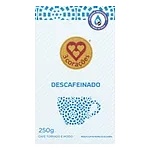 Café Torrado e Moído A Vácuo Descafeinado 3 Corações Pacote 250g