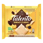 Chocolate Branco com Cereais e Passas Garoto Talento Pacote 85g