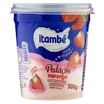 Iogurte Parcialmente Desnatado Morango Itambé Pedaços Pote 500g