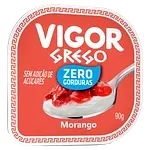 Iogurte Vigor Grego 90gr Zero Morango