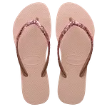Sandalia Havaianas Slim Glitter Rosa /Dourado
