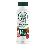 Iogurte Morango Vida Veg Protein Frasco 250g