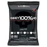 Suplemento Proteico Pó Chocolate Caveira Preta Black Skull Whey 100% Hd Pacote 900g