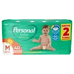 Fralda Descartável Infantil Modelo Protect & Sec M Personal Baby Pacote Leve 40 Und Pague 38
