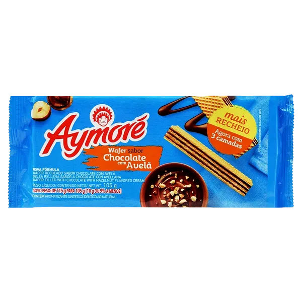BISC WAFER AYMORE 105G CHOC AVELA
