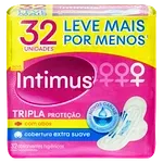 Absorvente Extra Suave com Abas Intimus Tripla Proteção 32 Und Pacote