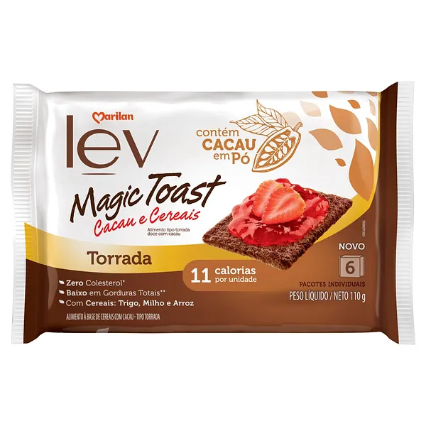TORRADA MARILAN 110G MAGIC TOAST CACAU/CEREAL