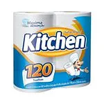 Toalha de Papel Kitchen Folha Dupla 2 Rolos C 60 Toalhas