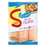 Filé de Tilápia Congelado Sem Pele Sadia Pescados Pacote 400g