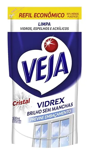 LIMPA VID VEJA 400ML SACHE CRISTAL