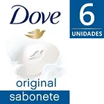 Sabonete em Barra Dove Branco 90g 6 Und