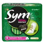 Absorvente Sem Abas Total Protect Suave Sym Pacote 8 Unidades