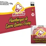 Hamburguer Mar e Mar 56g Bovino e Frango