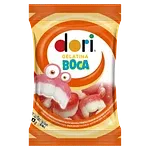 Bala de Gelatina Morango e Framboesa Boca Dori Pacote 13g