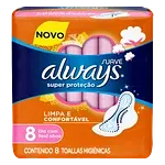 Absorvente Always Super Proteção Dia Suave C/ Abas 8 Und