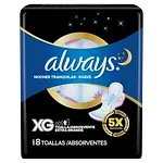 Absorvente com Abas Suave Always Noites Tranquilas Extra Grande Pacote 8 Unidades
