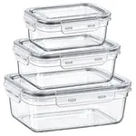 Conjunto Pote Hermético C/3 Unidades 400ml / 800ml / 1,4l