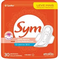 Absorvente Sym Cobertura Seca/Suave c/30