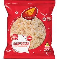 Filé de Peito de Frango Avivar Desfiado Cong. Pcte. 400g