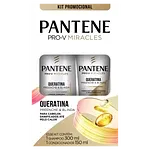 Kit Shampoo 300 Ml + Condicionador 150 Ml Pantene Queratina Preenche & Blinda - Combo Tratamento Capilar