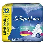 Absorvente Sempre Livre Adapt Plus Suave com Abas 32 Und