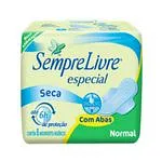 Absorvente Sempre Livre Especial Seca Sem Abas com 8 Unidades