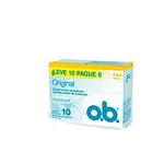 Absorvente Interno Médio O.B. Leve 10 Und Pague 8