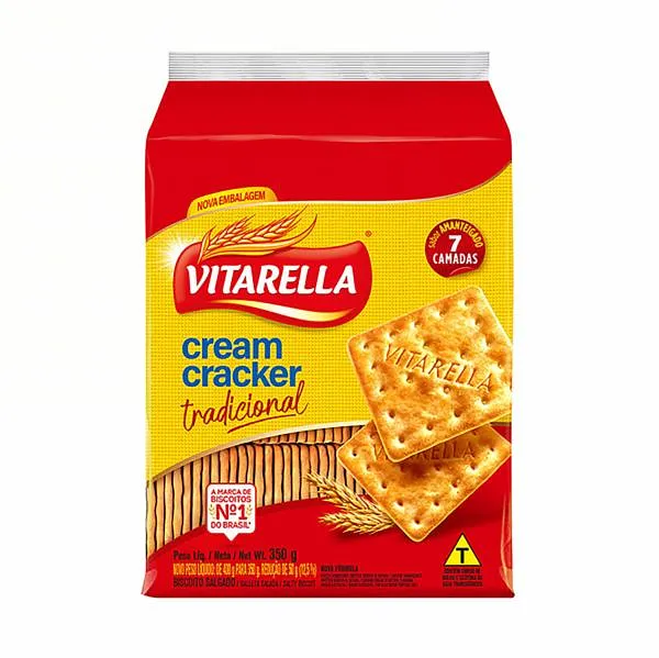 BISC CR CRACKER VITARELLA 350G TRADICIONAL