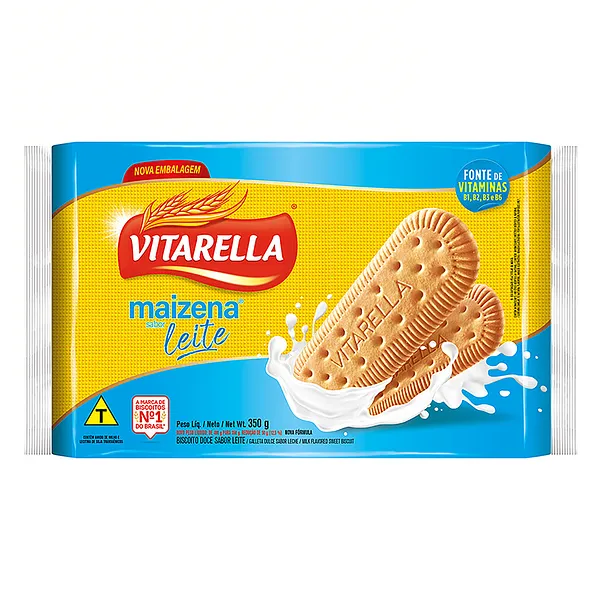 BISC DOCE VITARELLA 350G LEITE