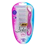 Kit 1 Aparelho Recarregável para Depilar + 6 Cargas Bic Soleil Clic