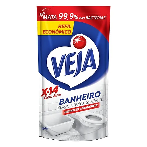 LIMPA BANH VEJA X14 400ML SACHE TIRA LIMO