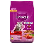 Alimento para Gatos Filhotes 2 A 12 Meses Carne e Leite Whiskas Pacote 900g