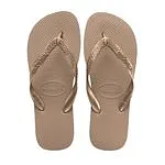 Sandalia Havaianas Top Tiras Rose Gold N 35 36