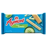 Biscoito Wafer Recheio Limão Aymoré Pacote 105g