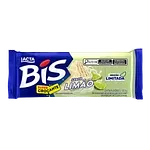 Wafer Recheio Limão Cobertura Chocolate Branco Lacta Bis Pacote 100,8g